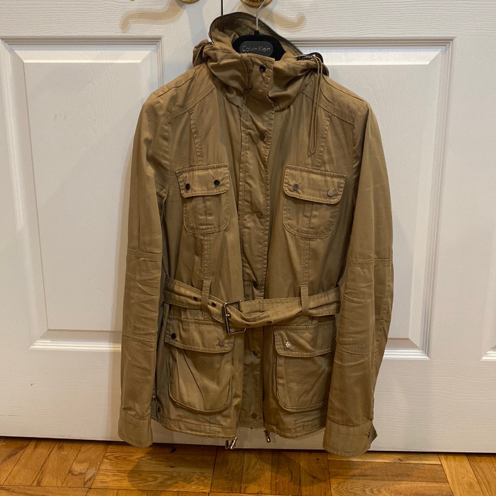 Khaki Hooded Jacket
